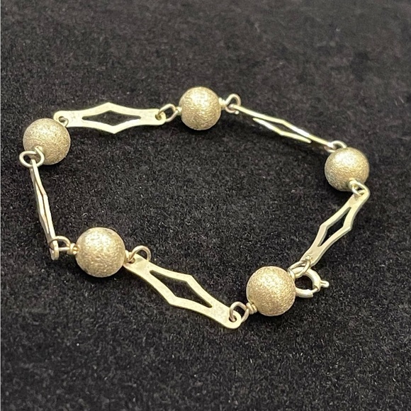 Elegant Unusual 925 Sterling Silver Italian Bracelet Made in Italy Vintage 70’s - Picture 8 of 15